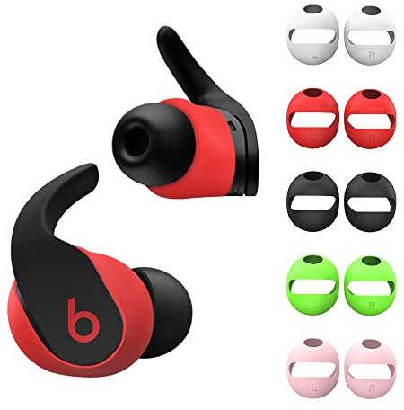 WOFRO Beats Fit-Pro-Ohrstöpsel, Silikon, rutschfest, passt in die Hülle, kompatibel mit Beats Fit-Pro-2021, 5 Paar