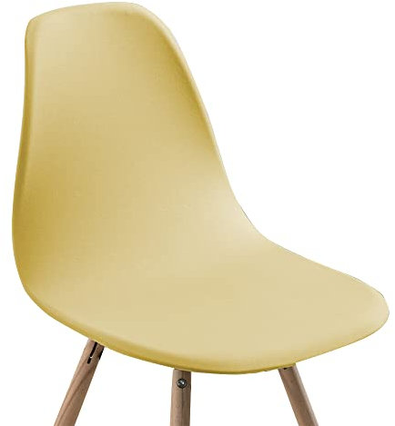 Meigeh Esszimmerstühle skandinavisches Stuhlbezüge 4er Set Stuhlhusse Esszimmerstuhl Schonbezüge Scandinavian Küchenstuhl Stuhlhussen skandinavisches Esszimmer Gelb