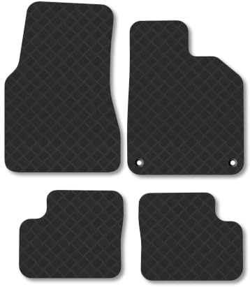 Renault Twingo (2014-2021) 3mm Rubber Car Mats | Tailored Fit Durable Floor Mats Full Coverage Protection Waterproof Accessories Easy Clean Anti Slip Made in the UK