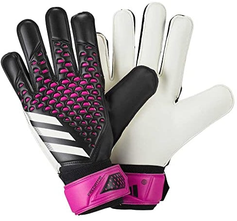 adidas Unisex Goalkeeper Gloves (W/O Fingersave) Predator Training Goalkeeper Gloves, Black/Black/Black, HY4075, 10-