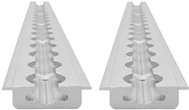 lasiprofi Airlineschiene Flügel Oben, gebohrt 44 x 11,5 mm, 500 mm, 2er Set | Zurrschiene | 50 cm | kompatibel mit Fittingen | Silber eloxiert | für Transporter, Wohnwagen, Sprinter UVM. | 0,5 m