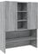 vidaXL Mobile per Lavatrice Grigio Sonoma 70,5x25,5x90 cm