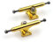 SPITBOARDS 34mm Fingerboard Pro Trucks by, Real Lock-Nuts, Rubber O-Ring Urethane Bushings, Optimized Hanger, Width 34 mm, for Fingerboard Tuning & Assembling (Gold)