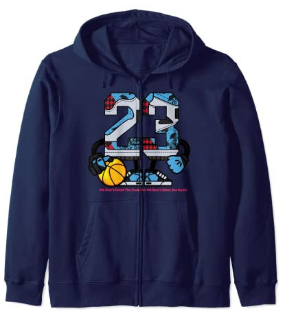 Design vintage retrò realizzato per abbinare Jordan 4 Numero 23-2 Felpa con Cappuccio
