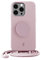 PopSockets x Just Elegance iPhone Hülle - Necklace Case - Handyhülle kompatibel mit iPhone 13 Pro Max - iPhone Schutzhülle mit Abnehmbarer Kordel und Fingerhalter (Rose Breath)