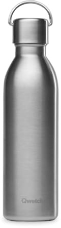 Qwetch - Bouteille Isotherme Active Inox 600ml - Gourde avec Anse Inox Recyclé - 24h Froid et 12h Chaud - Etanche, Sans BPA & Compacte