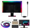 Sonnewelt Striscia LED RGBIC Gaming PC Monitor Retroilluminazione USB RGBIC Striscia LED per PC da 27 pollici, Smart Gaming Light con controllo app skydimo, sincronizzazione per giochi, musica, film