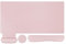 MOSISO Keyboard Mouse Pad Set, Large Gaming Pad&Keyboard Wrist Rest&Mouse Wrist Rest&Coaster, Ergonomic Non-Slip Mousepad&Easy Typing Cushion with Memory Foam for Home Office, Pink