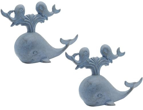 Butée De Porte Cale Porte Sol Design 2 Pcs Baleine Fraîche Pastorale Décorative Arrêts De Portes, Fonte À Usage Intensif Stop-Portes, pour Le Bureau À Domicile Commercial Industriel