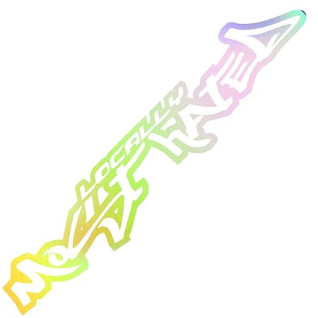 Auto Aufkleber Locally Most Hated Schriftzug Sticker Autotuning Sticker Car Decal Frontscheibe Heckscheibe Karosserie Wanted (Holo Silber)