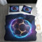 ZDABAOEC Bettwäsche Fussball 140x200, Sport Fußball Wendebettwäsche, Weiche Kuschelige Microfaser Bettbezug 2er Set, 1 Kopfkissenbezug 70x90, mit Reißverschluss