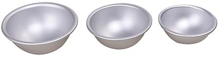 OUNONA 6stücke Badebombenformen Aus Metall Badebombenform Aus Aluminiumlegierung Halbkreiskugelform Backformen Für Badesalz Diy Bastelset Für Badesalzherstellung