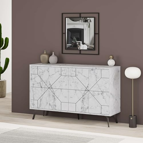 Totò Piccinni Madia Credenza DUNE in Legno con quattro ante (Carrara)