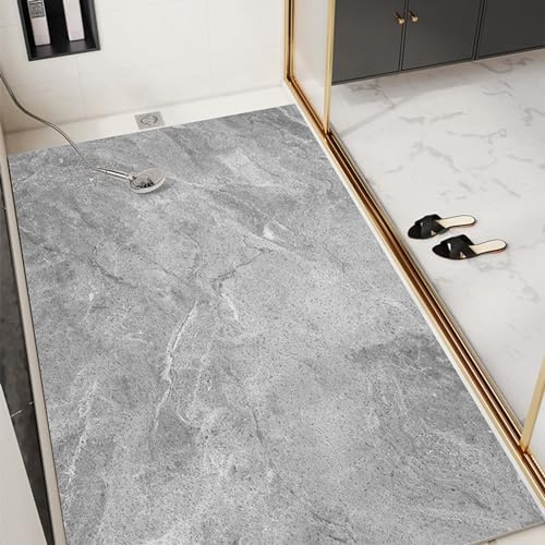 Yinghesheng rutschfeste Badematten Dusche antirutschmatte 60x90 cm Duscheinlage rutschfest Duschmatte Drucken PVC für Nassbereich, Hohe Wasserdurchlässigkeit