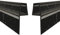 WITEN&NOCK 2er Set 60cm Duschdichtung schwarz mit extra langer Dichtfahne Ersatzdichtung für Duschtür Gerade Glasstärke 8-10 mm