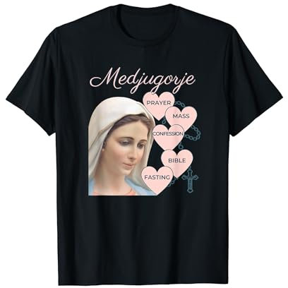 Medjugorje Rosenkranz Gebet Liebe Frieden T-Shirt