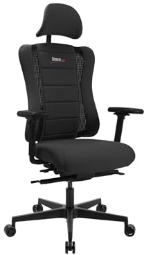 Topstar SITNESS RS Pro Bürostuhl schwarz | Made in Germany | Ergonomisch | Drehstuhl, Schreibtischstuhl | höhenverstellbar | Geprüfte Sicherheit nach GS-Intertek