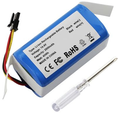 ANTIEE 2800mAh Vacuum Cleaner Batterie Compatible avec Proscenic M8 aspirateurs（Not for M8 Pro） Robots domestiques ménagers 14.4V