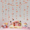 Rose Gold 18. Geburtstag Dekorationen - 2 Stück 18 Jahre Metallic Banner Zahl 18 Kreis Dot Punkte Funkelnder Stern Twinkle Hanging Streamer Hintergrund für 18 Jahr Mädchen Geburtstagsdeko