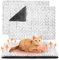 Papettly Self Heating Cat Bed - 60 x 46 CM Self Warming Pad, 3CM Thickened Double Side Electric-Free Thermal Pet Blanket Indoor Outdoor, Machine Washable Mat for Kitten Puppy