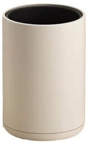Poubelle de recyclage Poubelle haute couleur ménage salon cuisine chambre salle de bain moderne Simple Double sans couvercle crème vent poubelles Pour Cuisine, Bureau, Salle de Bain(Blanc)