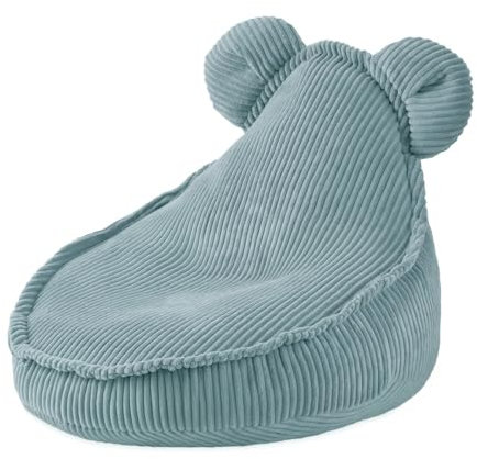 MISIOO Sitzsack Kinder Bean Bag - Sitzsack Mit Füllung - Waschbares Abdeckung - Corduroy Premium 100% Polyester - Stabil und Weich - Maße 68x45 cm - Für Kinderzimmer