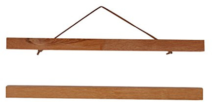 Kuntesetty Moderne Posterhalterung Aus Holz für Wandbilder Und Fotos, 21cm Teakholz