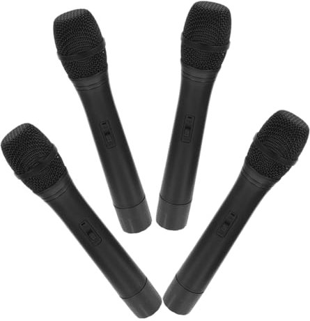 JOINPAYA 4 Stücke Mic Simulation Mikrofon Prop Für Jungen Und Mädchen Party Favor Realistische Modellierung Spielzeug