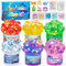 Highttoy Ocean Slime Making Kit, Bubbles Clear Slime,6 Pack Crunchy Slime for 6-12 Year Old Kids,Super Soft and Non-Sticky