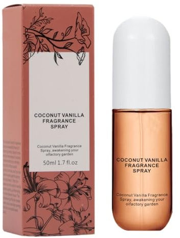 Fragancia Spray Corporal Coco Vainilla Rosa Silvestre Fragancia Para Hombres Y Mujeres Spray Para Cabello Y Cuerpo Perfume De Larga DuracióN (Aroma de coco y vainilla)