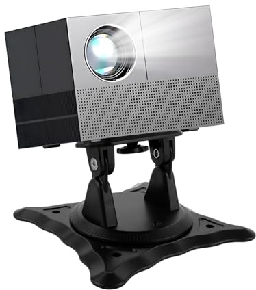 leyomgamz Beamer Halterung Projector Stand, Beamer Halterung Verstellbare 360° Drehbar, Projektorhalterung Anzug für Projektor/Überwachungsbügel mit 1/4-Zoll-Schraubschnittstelle Gelenkarm Halterung