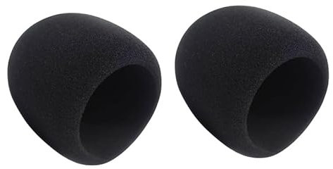 Tropurt 2*Pop Filter Foam Windscreen for Blue Yeti & Large Microphones Like MXL, Audio Technica