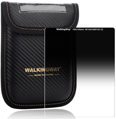 Walking Way Soft GND16 1.2 Verlaufsfilter 100×150mm – 4 Blendenstufen, Weicher Verlauf, Ideal für Sonnenuntergänge und extrem helle Himmel