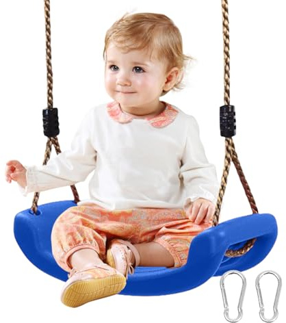 Balançoire pour - PVC + corde PE 42x16,5x9cm | Balańçoire à corde réglable avec hauteur réglable antidérapante, durable, sûre, interaction parent-enfant, aire de jeux, balançoire d'arbre pour