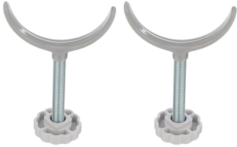 Garneck Stair Gate U Shaped Spindle Fixator 2 pcs Guardrail Fitting Accessory for Safety Door Adjustable Bolt Tightness Alloy Fixing Part for Secure Banister Installation