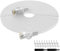 Lovicool CAT 6 Ethernet Kabel 15m,Flach Lan Netzwerkkabel 1000Mbit/s RJ45 für PS5 Router Modem TV Switch Laptop-Weiß