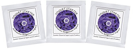 Yogurt Starter Cultures - Pack of 3 Freeze-dried sachets for Authentic Bulgarian Yogurt