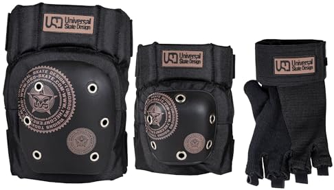 USD Core Tri-Pack - Schwarz for Inline Skating, Roller Skating and Skateboarding, Protection, Art. nr.: 901135