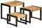 vidaXL Tables Gigognes 3 pcs Table d'Appoint Console Bois Massif de Manguier