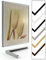 myposterframe Himalia 20 x 70 cm Bilderrahmen 70 x 20 cm Weiß Hochglanz mit Kunstglas klar 1 mm