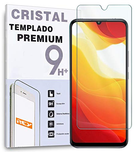 REY Protector de Pantalla para XIAOMI MI 10 Lite 5G - Mi10 Lite - Mi 11i - K40 Pro- K40 Pro+, Cristal Vidrio Templado Premium
