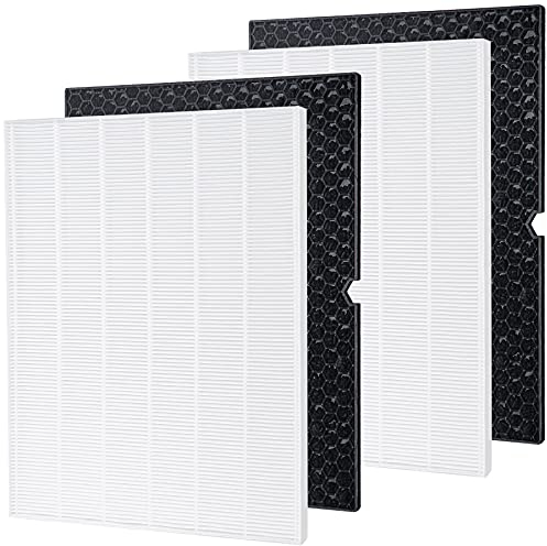 Future Way Set di 2 filtri di ricambio per purificatore d'aria 5500-2 per Winix 5500-2, H13 True HEPA e kit filtro ai carboni attivi, sostituisce il filtro H 116130