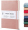 Beechmore Books Notenpapier Buch - A4, Rosa I Premium Notenbuch mit 10 Notenzeilen, Veganes Leder Hardcover, 120gsm Papier, Professionelle Notenmappe, Geschenkbox, für Musiker, Studenten & Songwriter