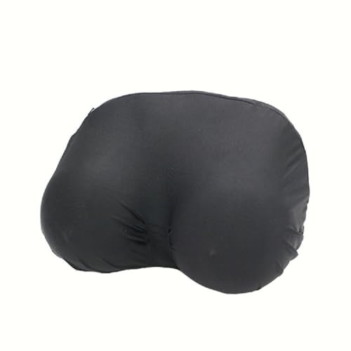 Boobs Pillow Cushion, Soft Memory Foam Sleep Pillow for Couples Home Decor for Valentine's Day (Black)