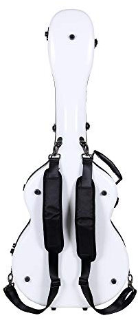 Crossrock Deluxe Fiberglas-Koffer für OM, Martin 000 Gitarren, TSA-Verriegelung (CRF2021OMWT)