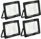 Blivrig 4PCS 50W Faro LED da esterno Bianco Freddo 6500K, 5000LM Faretto LED Parete, IP66 Impermeabile Fari LED per Casa Cortile Giardino Palestra Garage