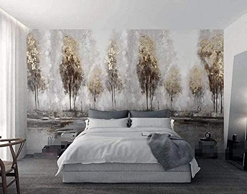 Pintura Al Óleo Árbol Grande Papel Pintado Mural 3D Pared Pintado Papel Tapiz 3D Decoración Dormitorio Fotomural Sala Sofá Mural-430cm×300cm