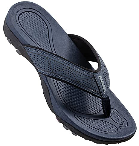 HAOLIRA Infradito Uomo Estive Comode Resistenti Pelle Ciabatte Supporto Arco Antiscivolo Adulto Flip Flops Scarpe per Spiaggia e Piscina