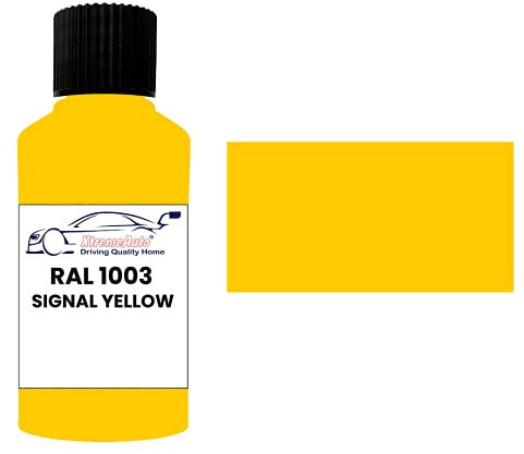 Xtremeauto RAL 1003 Signal yellow DULL MATT MATTE TOUCH UP PAINT BRUSH REPAIR SCRATCH UPVC PVC METAL WOOD