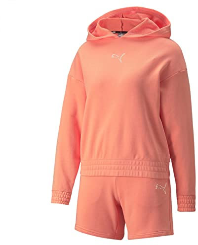 PUMA Damen Loungewear 17,8 cm Shorts Anzug Tr Trainingsanzug, Peach pink, S